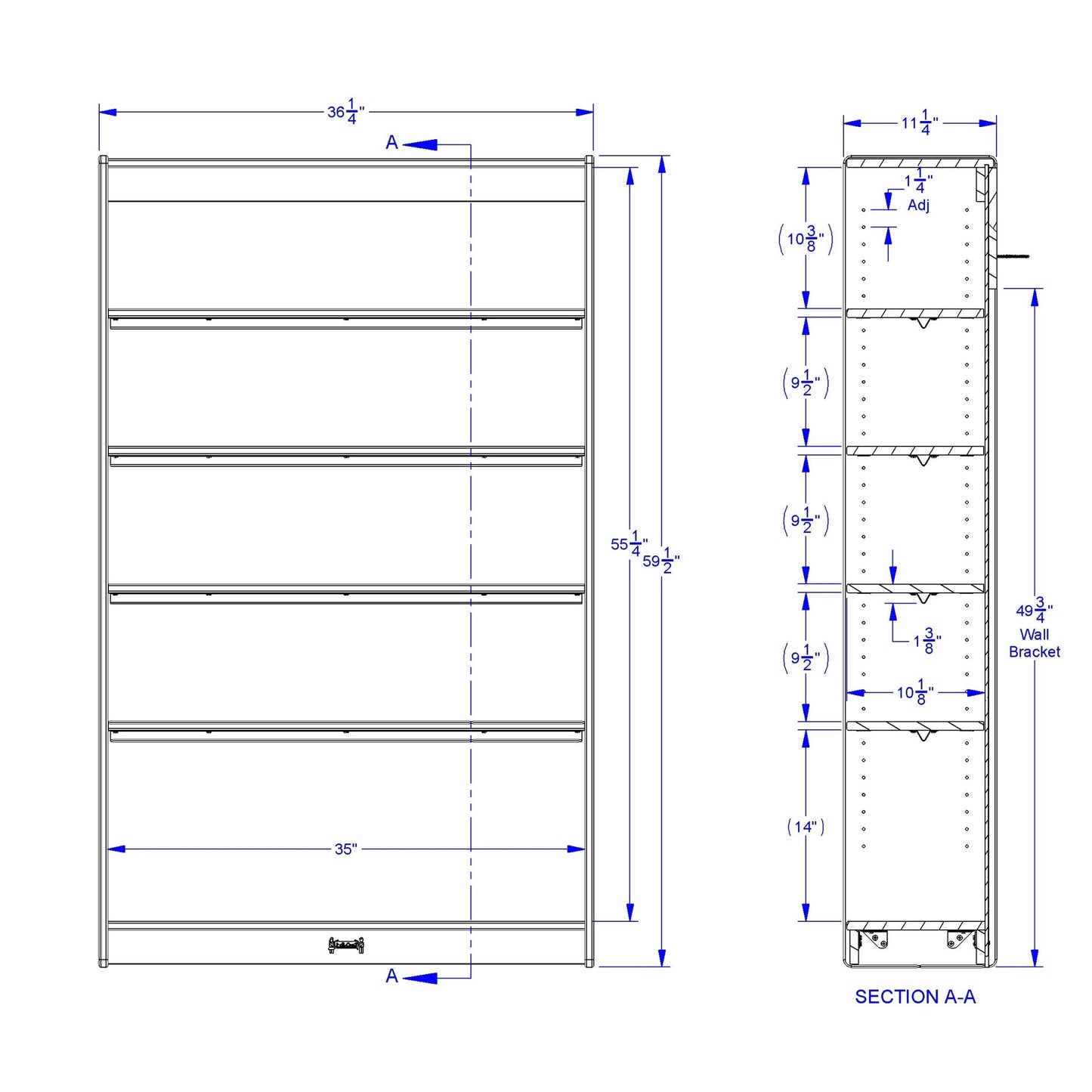 Rainbow Accents Tall Bookcase - SchoolOutlet