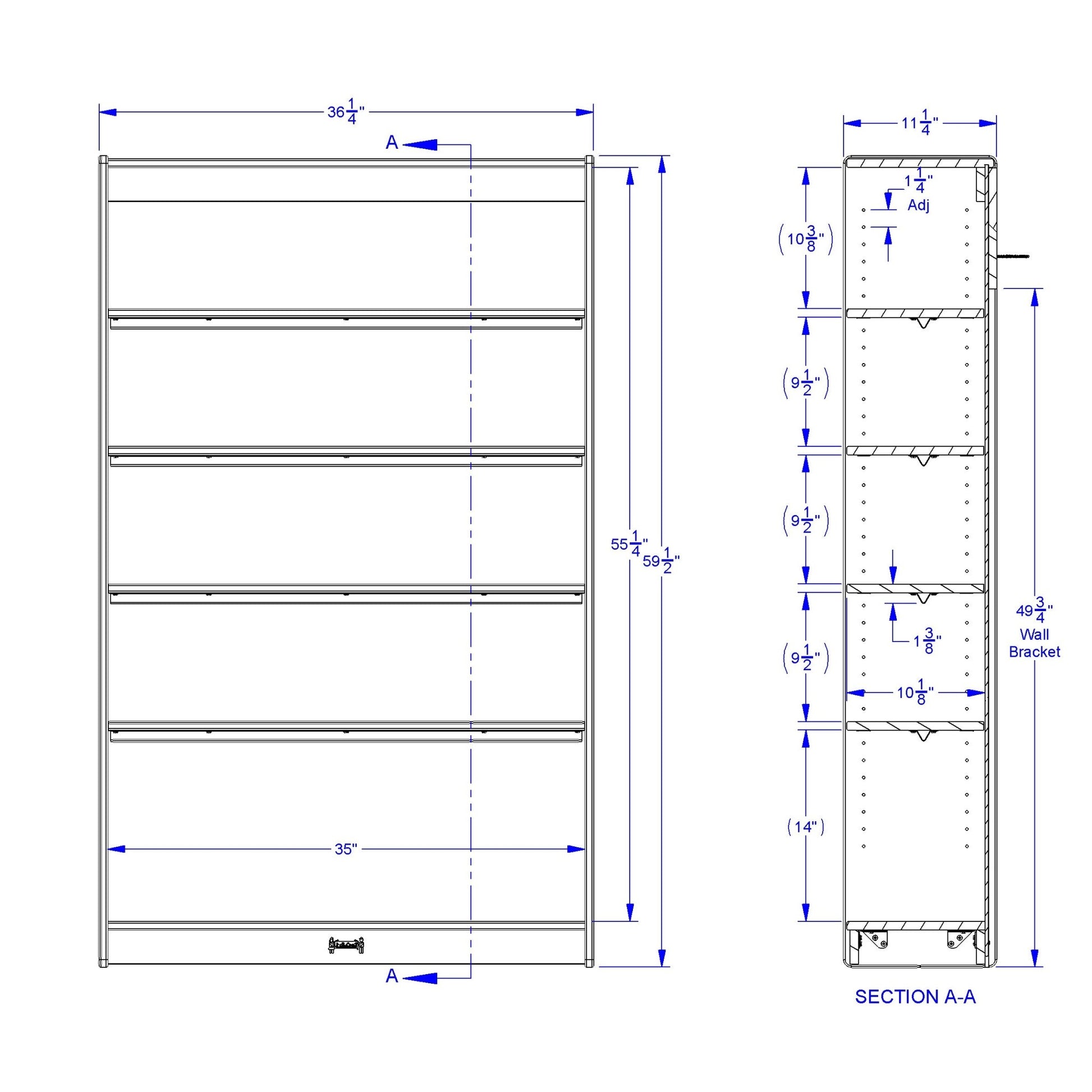 Rainbow Accents Tall Bookcase - SchoolOutlet