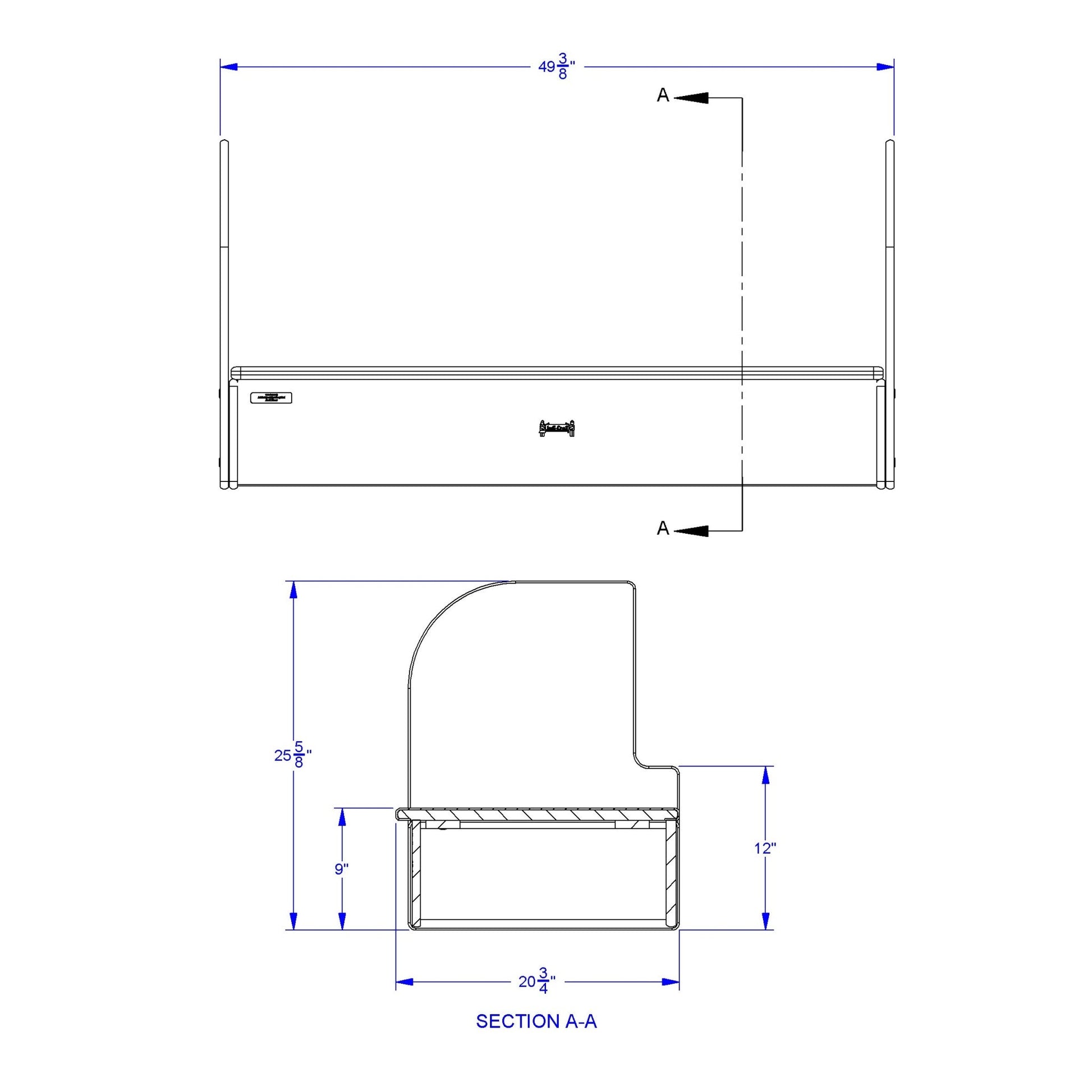 Jonti - Craft iRise Standard IWB Step - 48"W x 9"H - SchoolOutlet