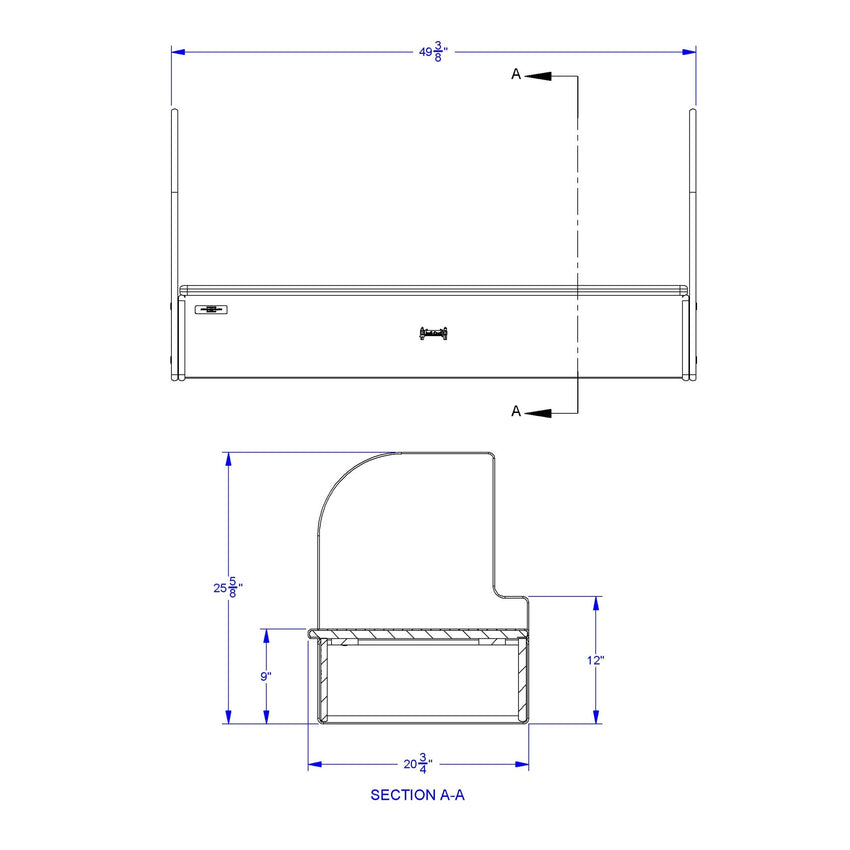 Jonti - Craft iRise Standard IWB Step - 48"W x 9"H - SchoolOutlet