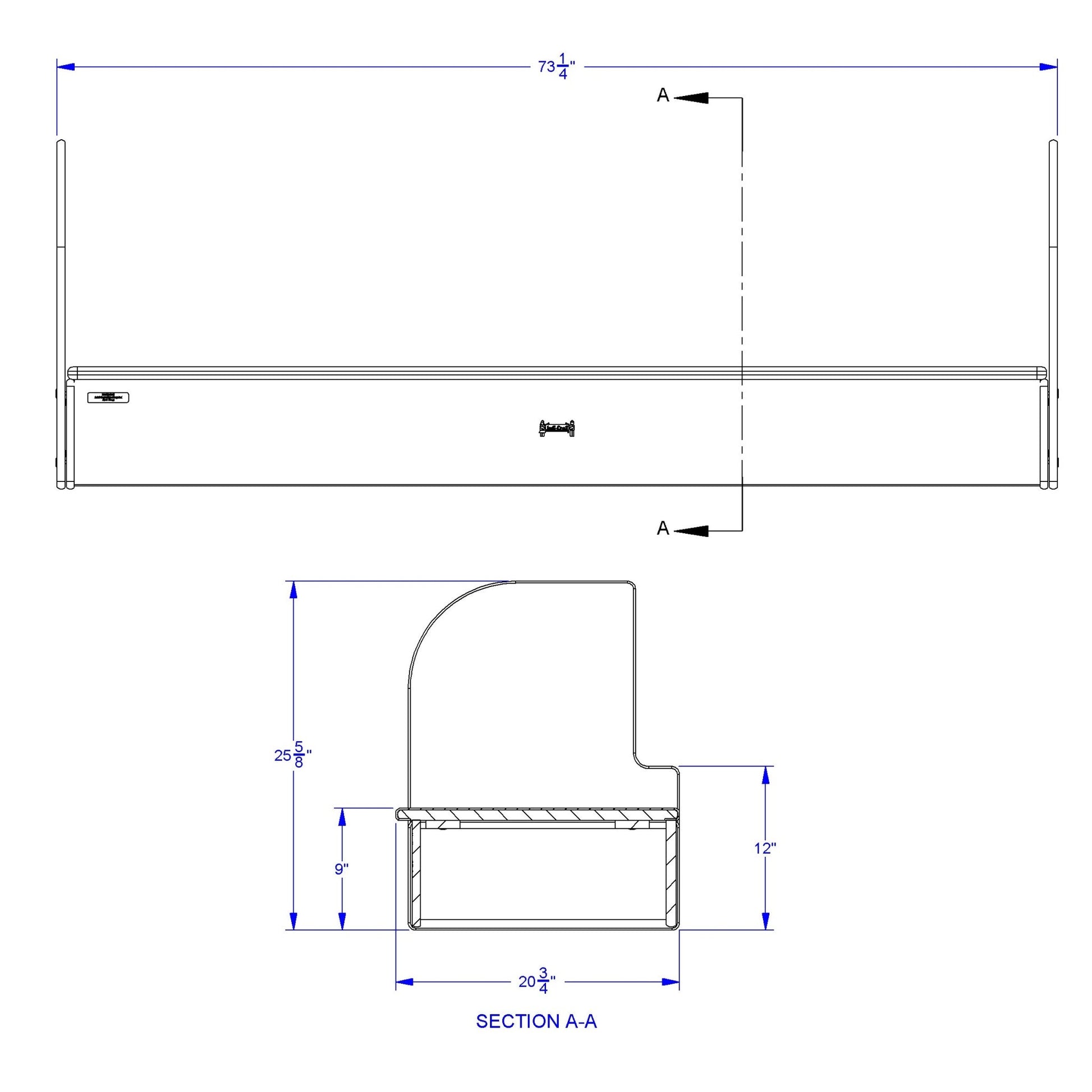 Jonti - Craft iRise Standard IWB Step - 72"W x 9"H - SchoolOutlet