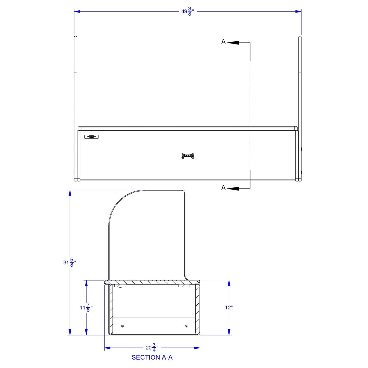 Jonti - Craft iRise Standard IWB Step - 48"W x 12"H - SchoolOutlet