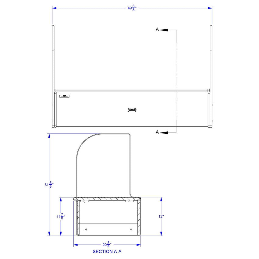 Jonti - Craft iRise Standard IWB Step - 48"W x 12"H - SchoolOutlet