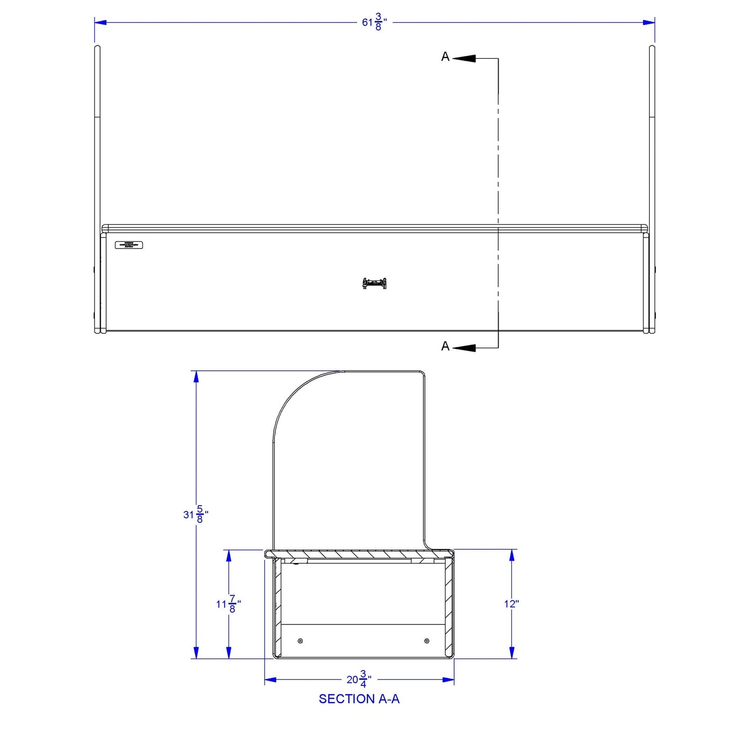 Jonti - Craft iRise Standard IWB Step - 60"W x 12"H - SchoolOutlet