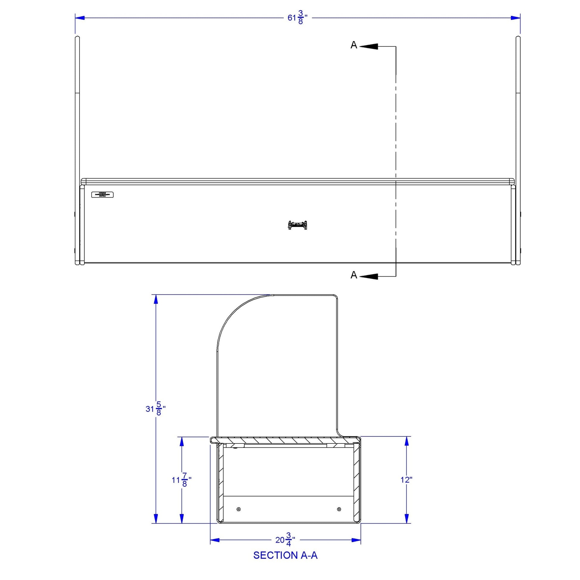 Jonti - Craft iRise Standard IWB Step - 60"W x 12"H - SchoolOutlet