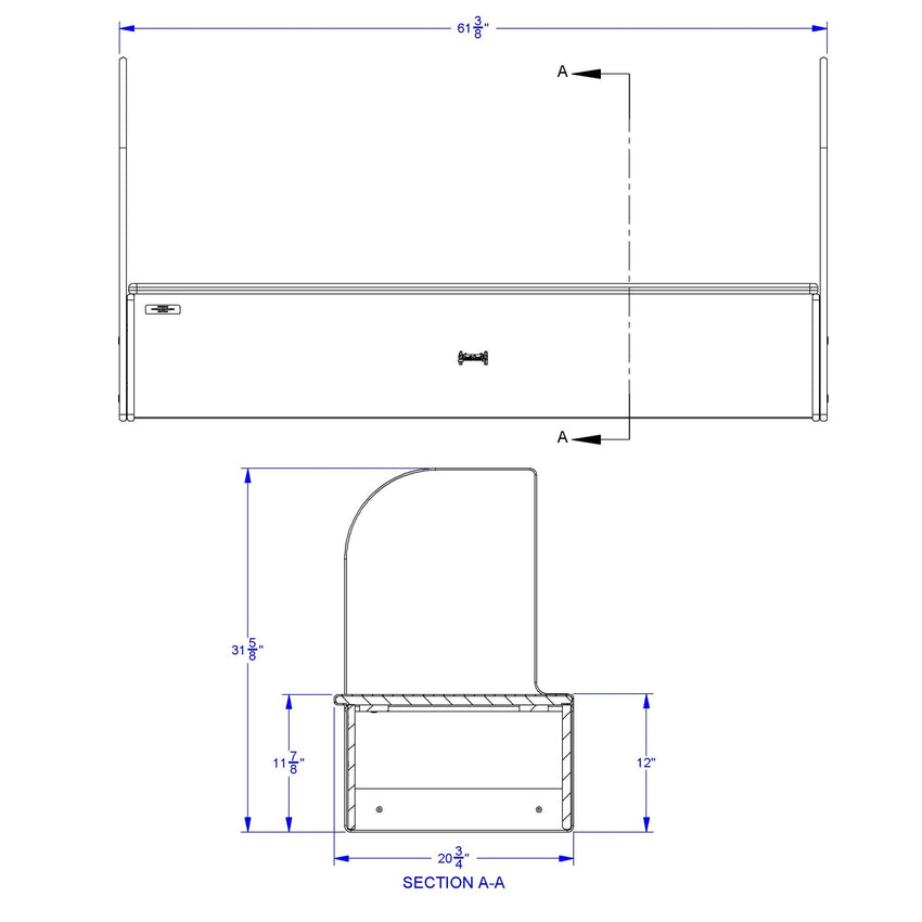 Jonti - Craft iRise Standard IWB Step - 60"W x 12"H - SchoolOutlet