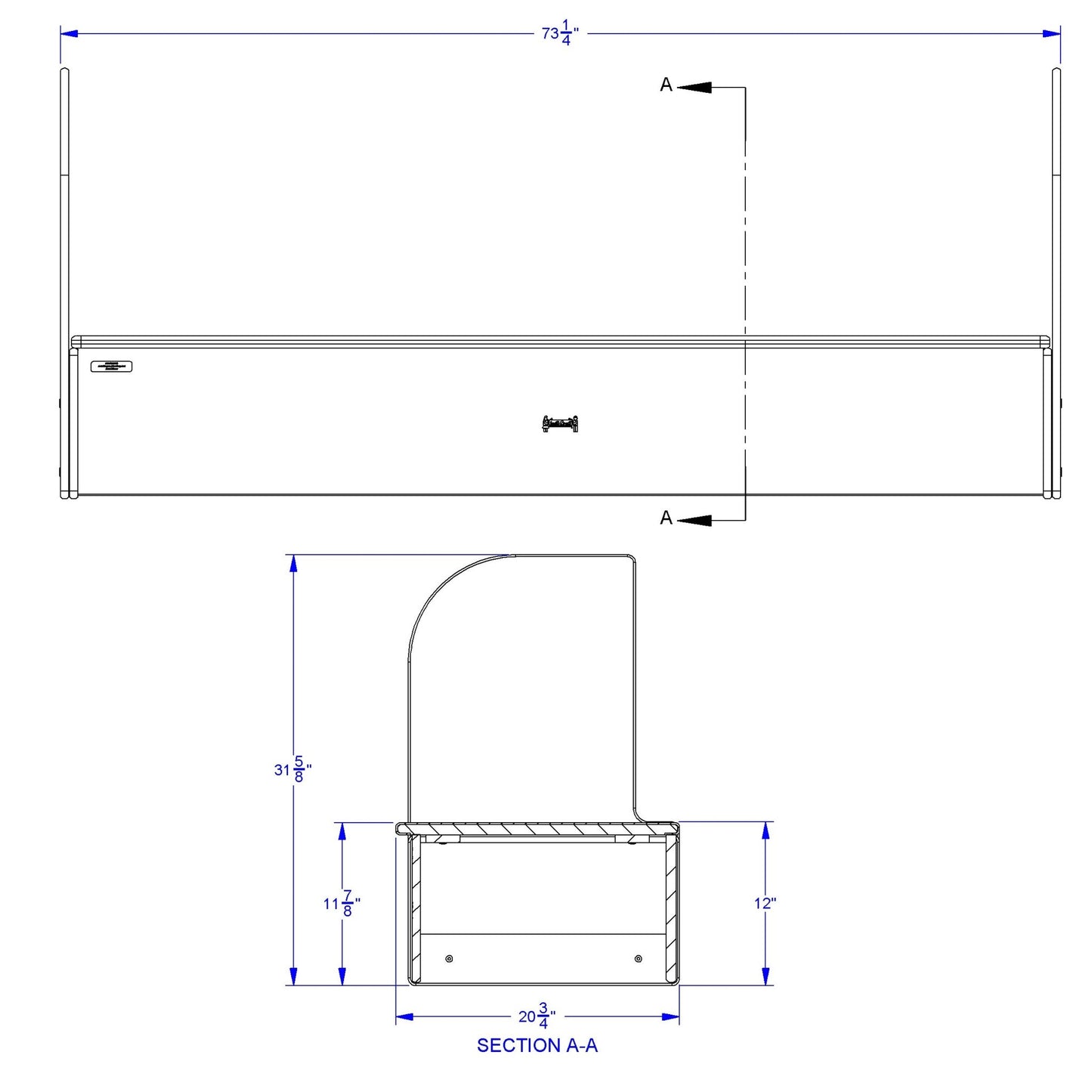 Jonti - Craft iRise Standard IWB Step - 72"W x 12"H - SchoolOutlet