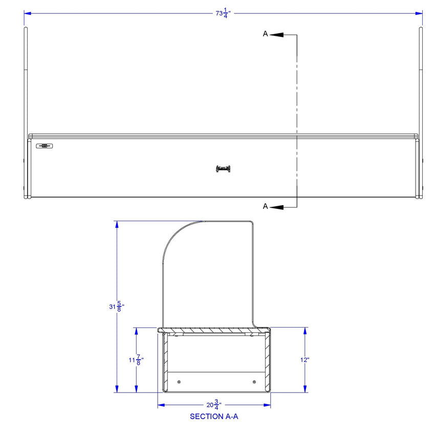 Jonti - Craft iRise Standard IWB Step - 72"W x 12"H - SchoolOutlet