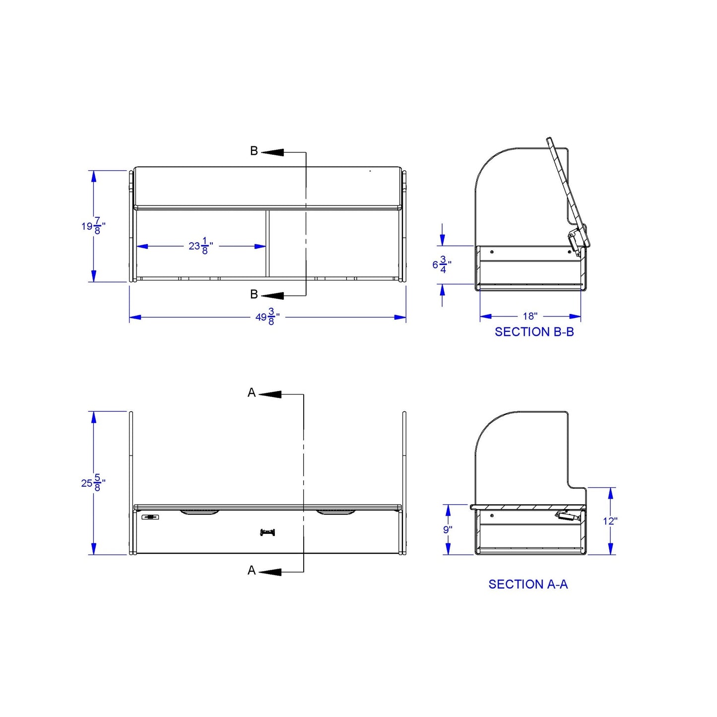 Jonti - Craft iRise Deluxe IWB Step - 48"W x 9"H - SchoolOutlet