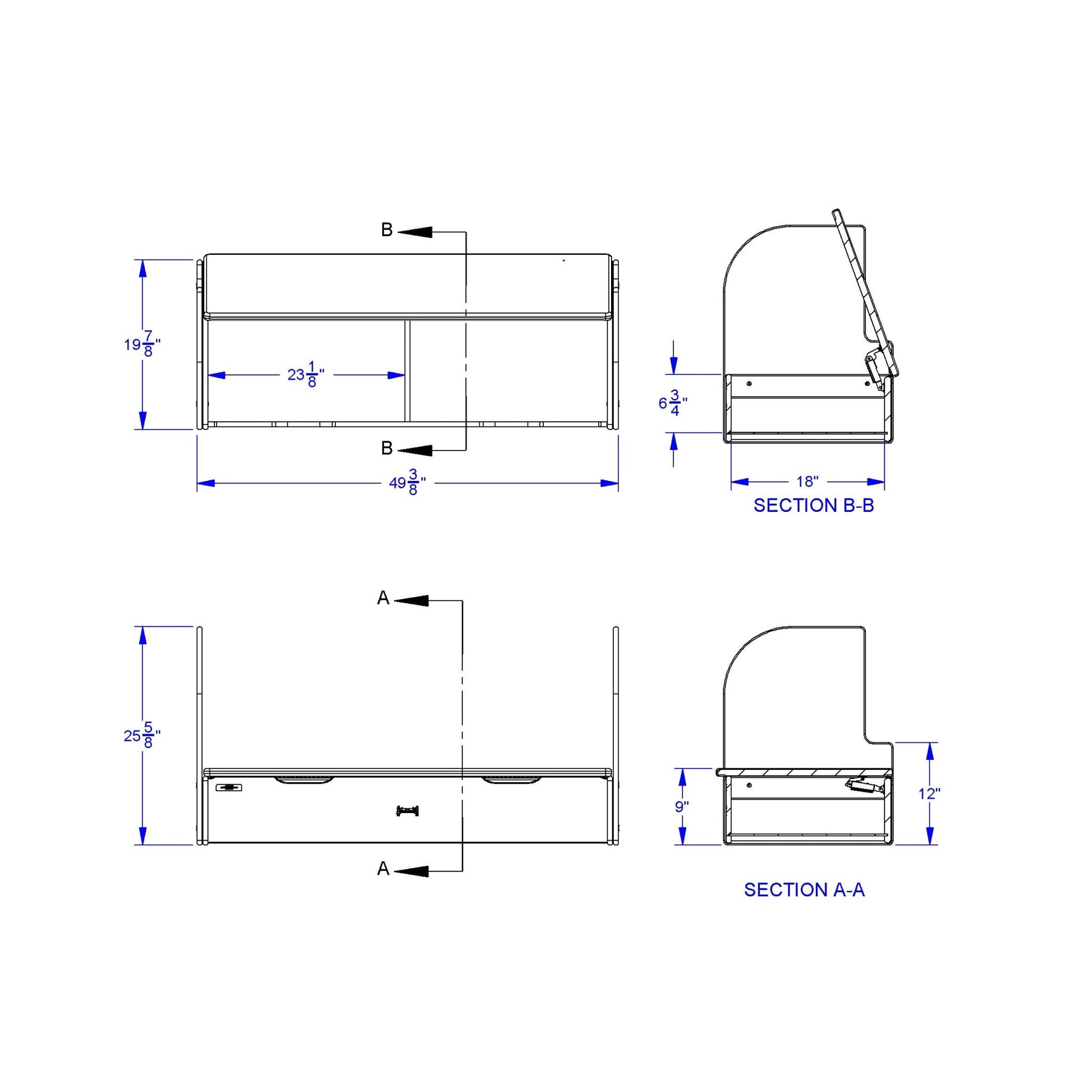 Jonti - Craft iRise Deluxe IWB Step - 48"W x 9"H - SchoolOutlet