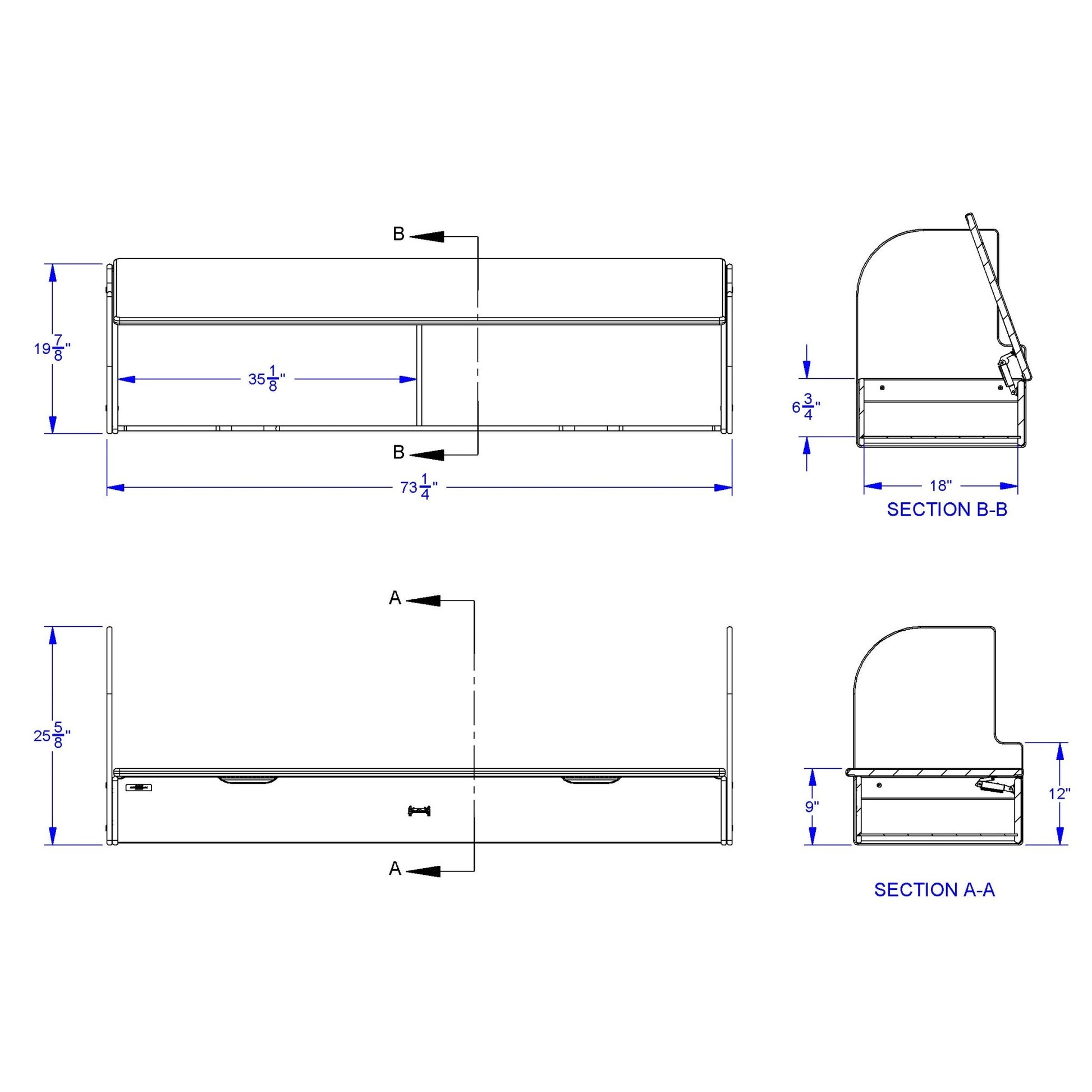 Jonti - Craft iRise Deluxe IWB Step - 72"W x 9"H - SchoolOutlet