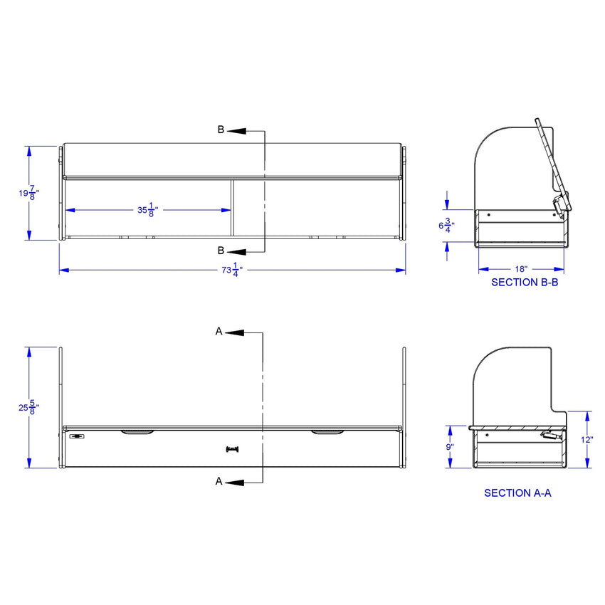 Jonti - Craft iRise Deluxe IWB Step - 72"W x 9"H - SchoolOutlet