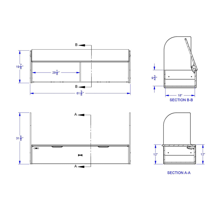 Jonti - Craft iRise Deluxe IWB Step - 60"W x 12"H - SchoolOutlet