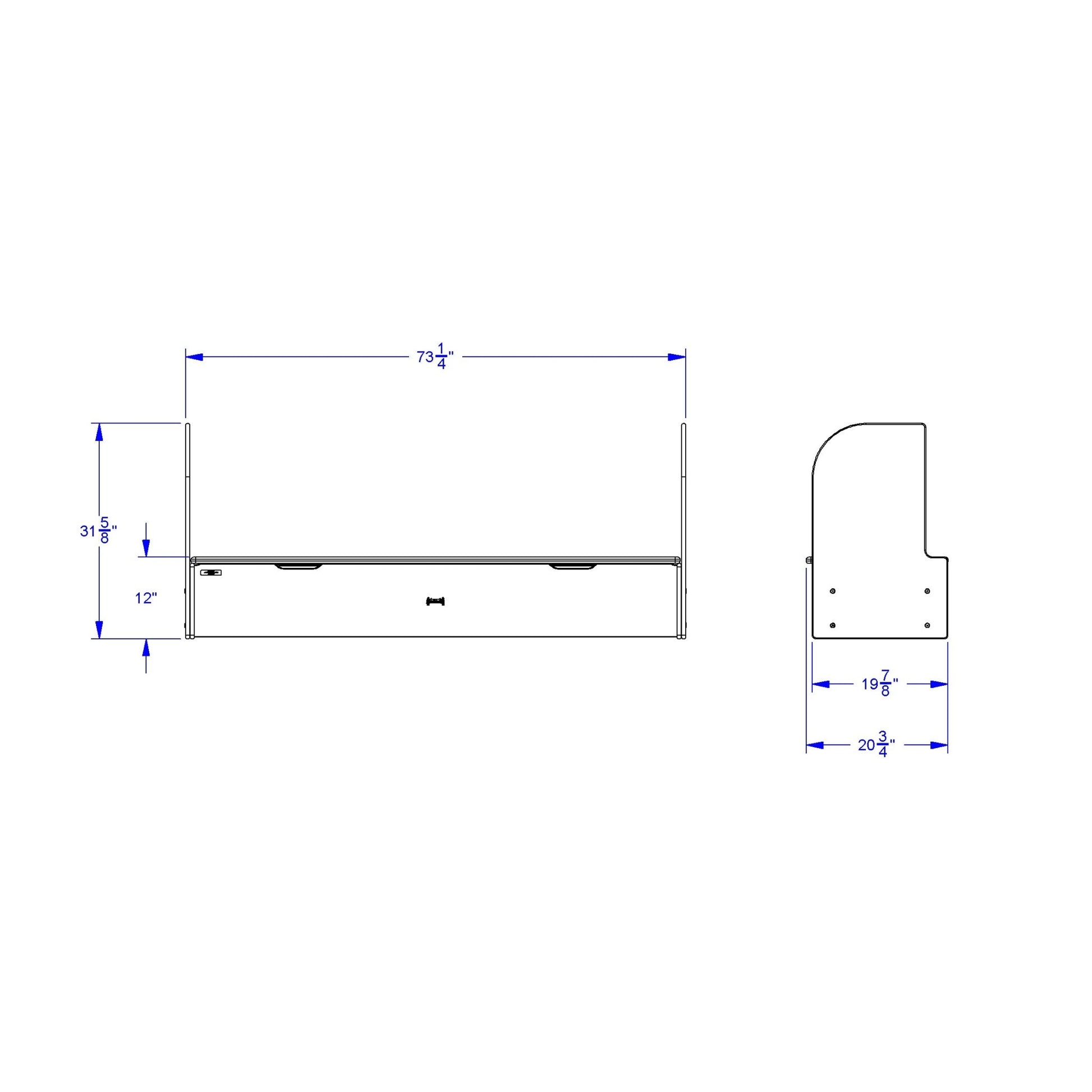 Jonti - Craft iRise Deluxe IWB Step - 72"W x 12"H - SchoolOutlet