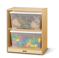 Jonti-Craft Space-Saver Jumbo Tote Storage - with Clear Totes + Lids