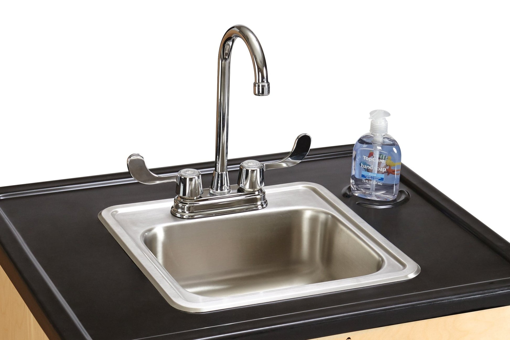 Jonti - Craft Clean Hands Helper Portable Sink - 38" Counter - Stainless Steel Sink - Plumbing Required - SchoolOutlet