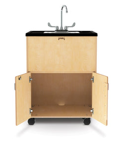 Jonti-Craft Clean Hands Helper Portable Sink - 38" Counter - Stainless Steel Sink - Plumbing Required
