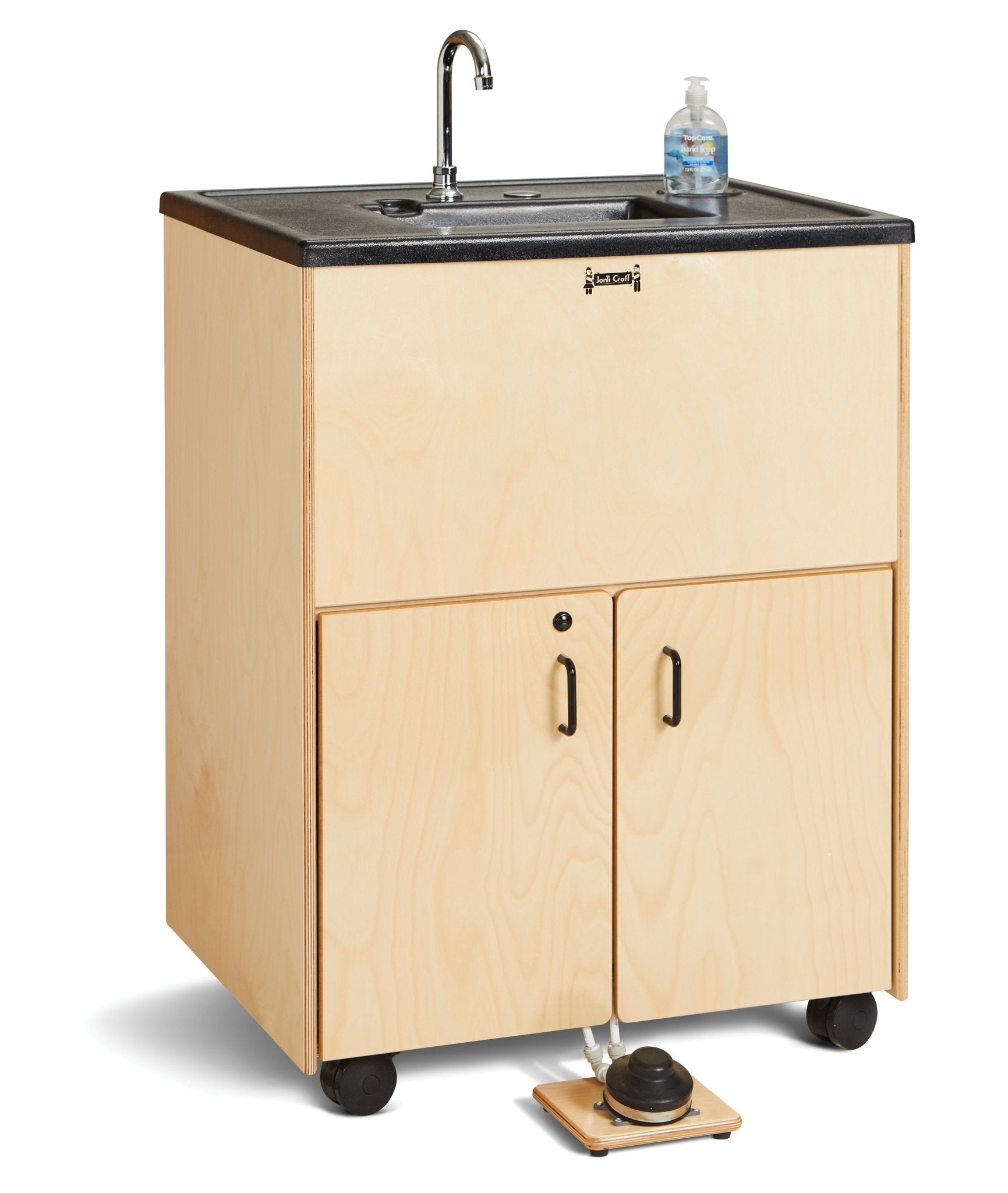 Jonti - Craft Clean Hands Helper Portable Sink - Nonelectric - 38" Counter - Plastic Sink - SchoolOutlet