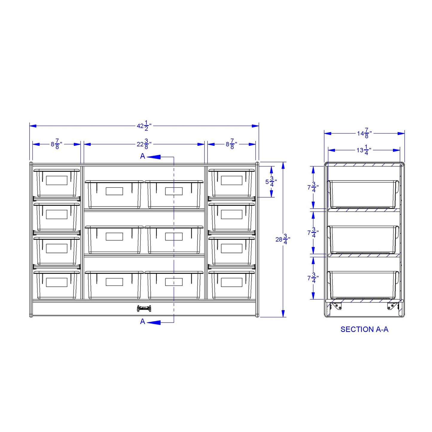 Jonti - Craft Combo Bin Stationary Storage Unit - SchoolOutlet