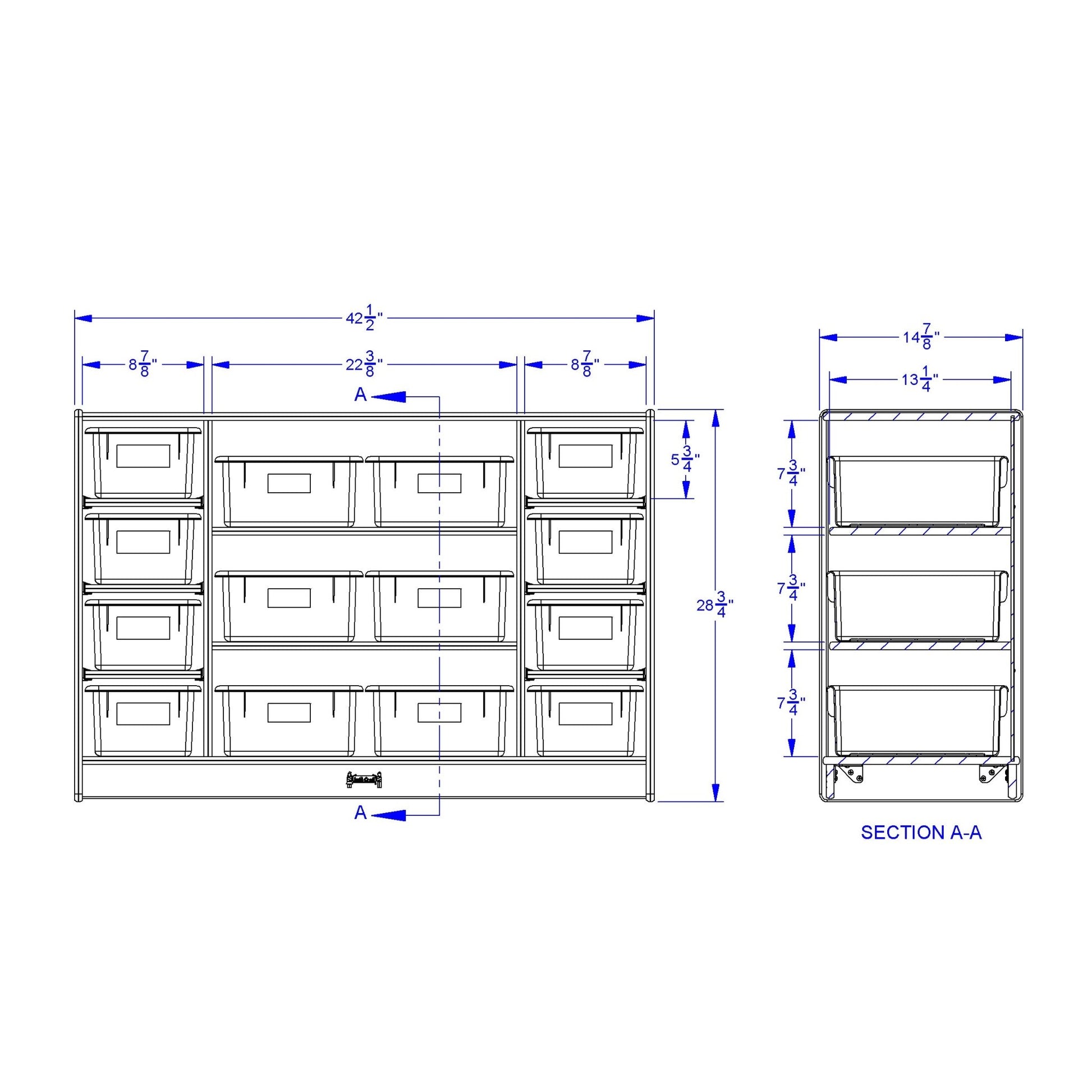Jonti - Craft Combo Bin Stationary Storage Unit - SchoolOutlet