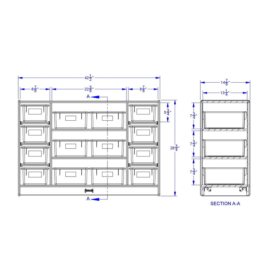 Jonti - Craft Combo Bin Stationary Storage Unit - SchoolOutlet