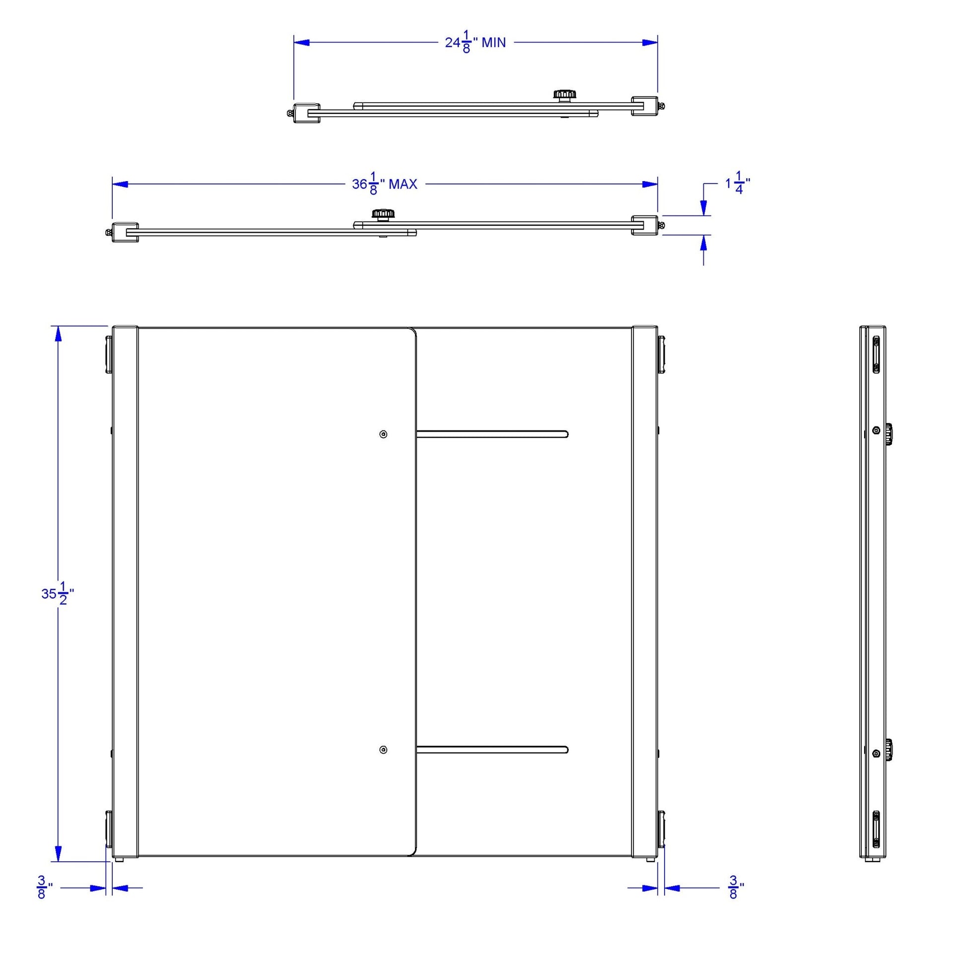 KYDZ Suite Accordion Panel 24" To 36" Wide - Plywood - SchoolOutlet