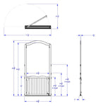KYDZ Suite Welcome Gate with Arch - Tall - 84