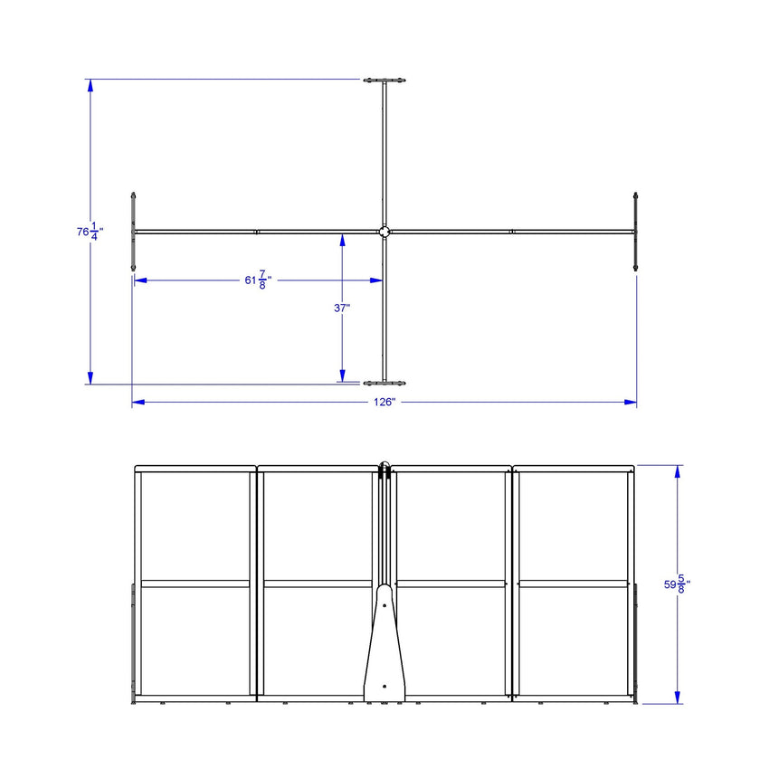 Jonti - Craft See - Thru Quad Crib and Space Divider - SchoolOutlet