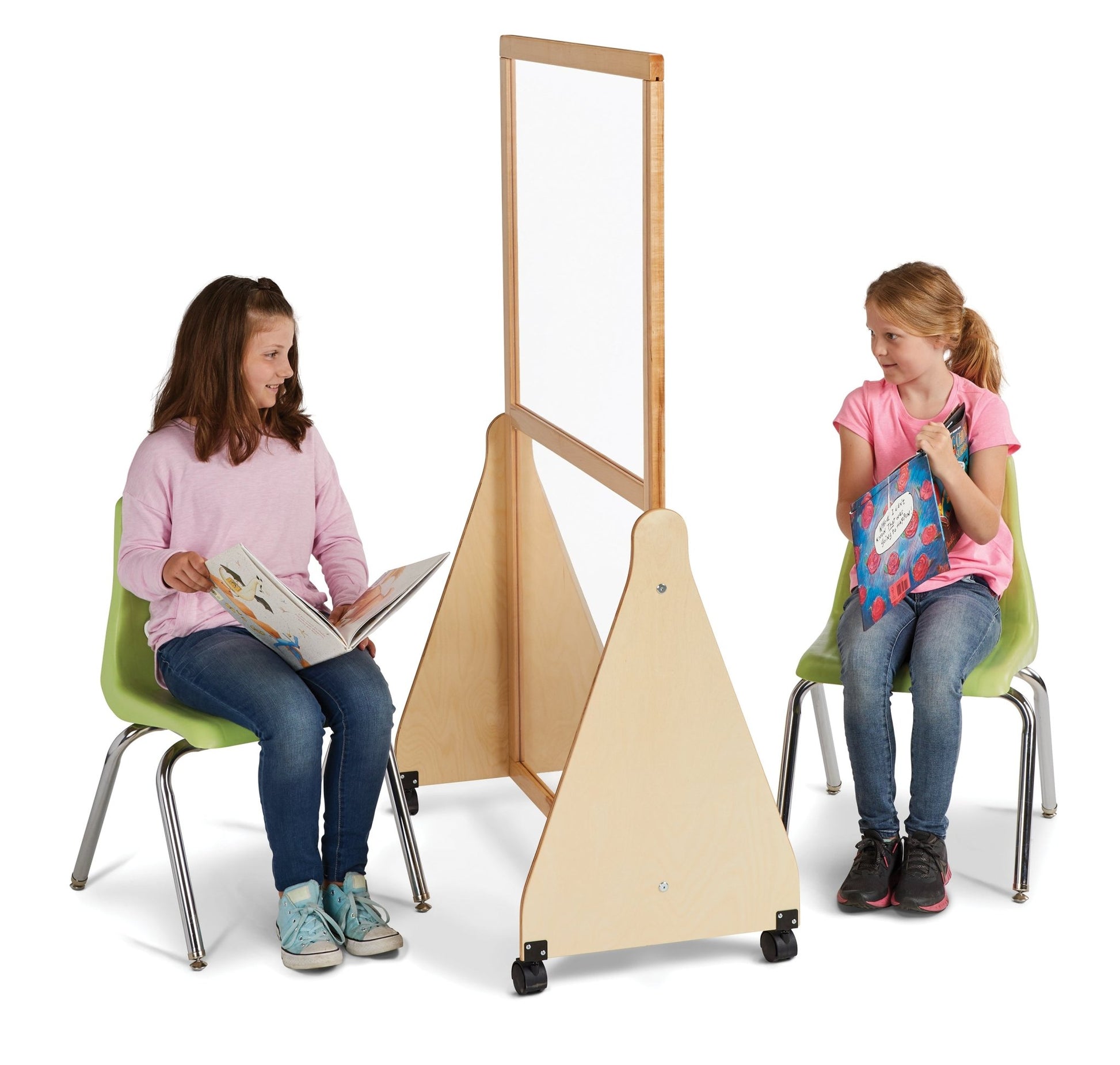 Jonti - Craft See - Thru Small Mobile Space Divider - SchoolOutlet