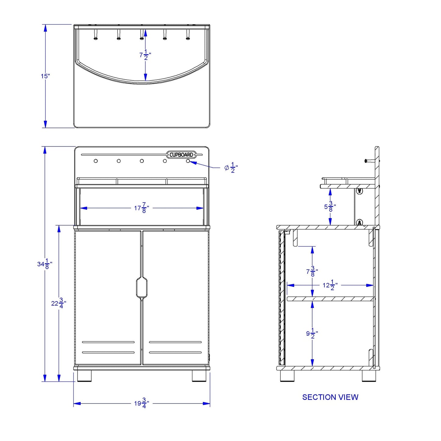 TrueModern Play Kitchen Cupboard - SchoolOutlet