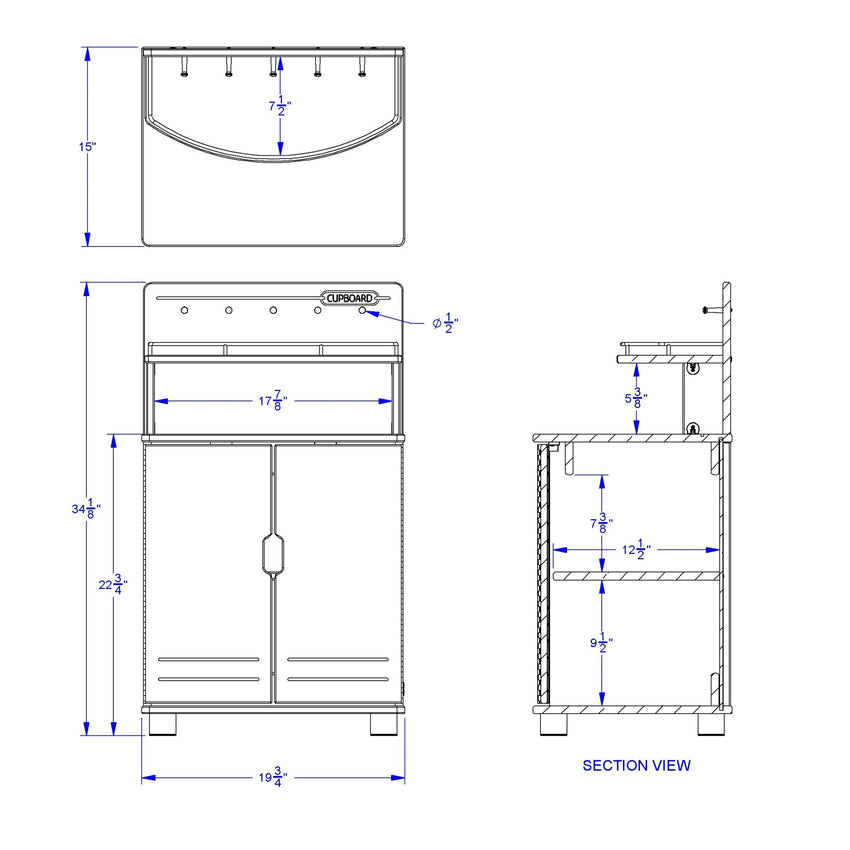 TrueModern Play Kitchen Cupboard - SchoolOutlet