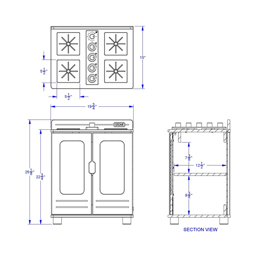 TrueModern Play Kitchen Stove - SchoolOutlet