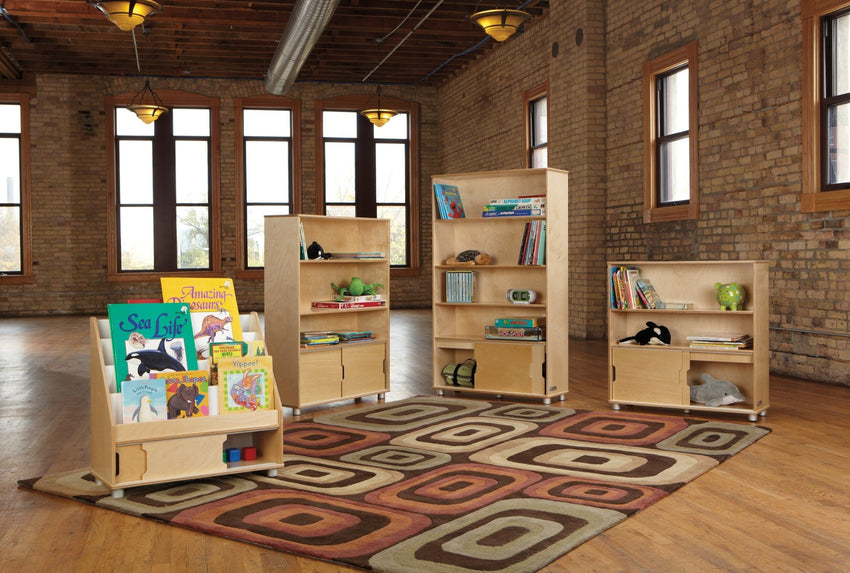 TrueModern Two - shelf Bookcase - SchoolOutlet