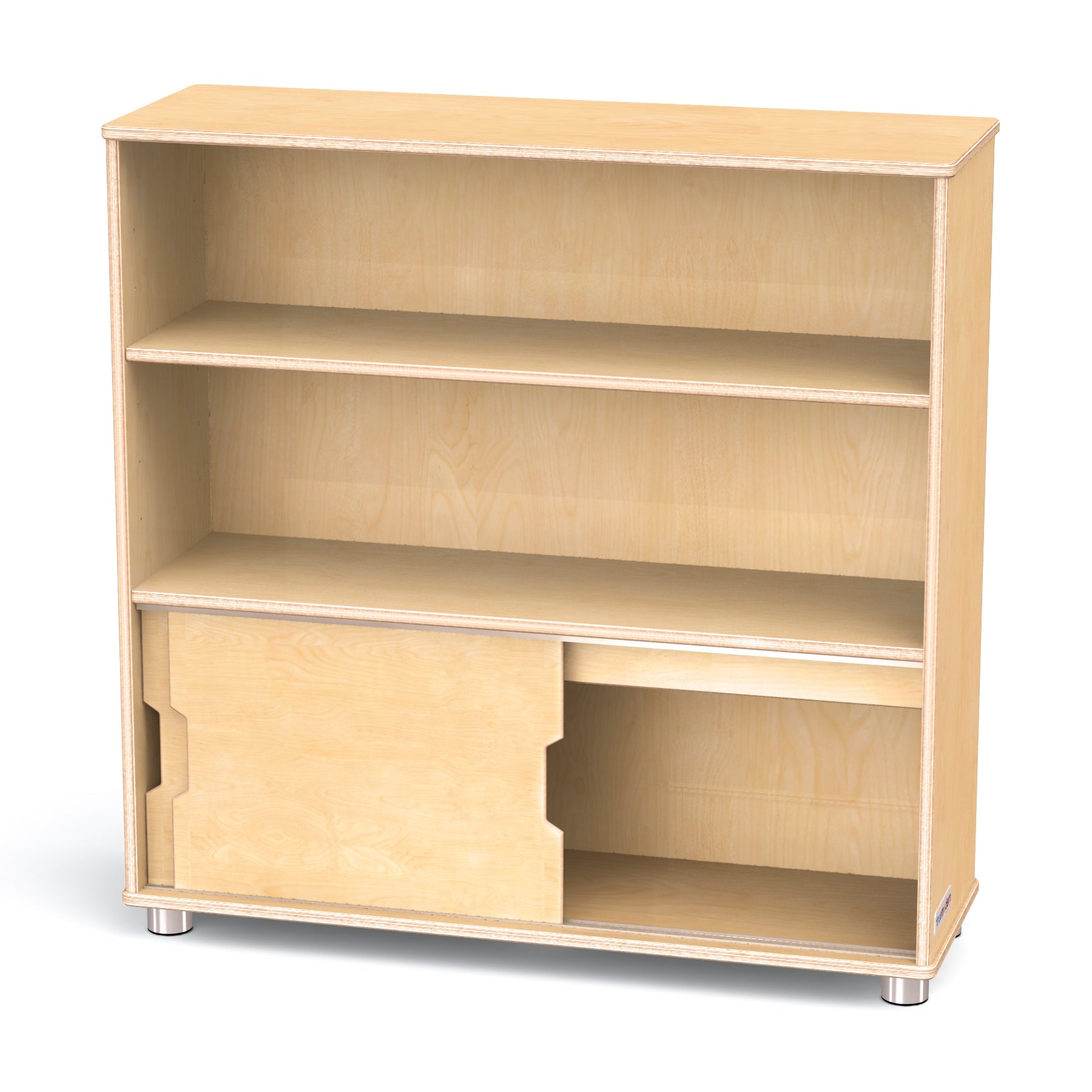 TrueModern Two - shelf Bookcase - SchoolOutlet