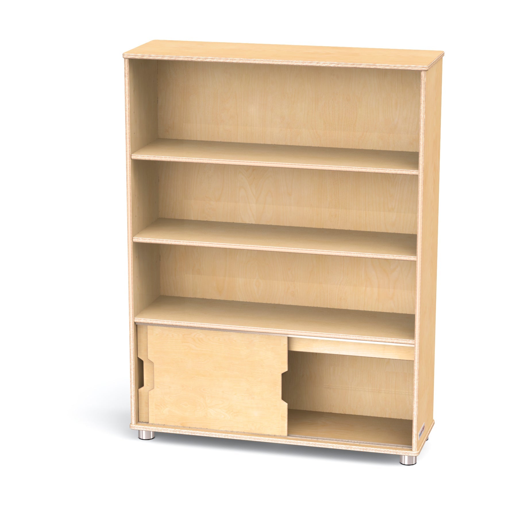TrueModern Three - Shelf Bookcase - SchoolOutlet