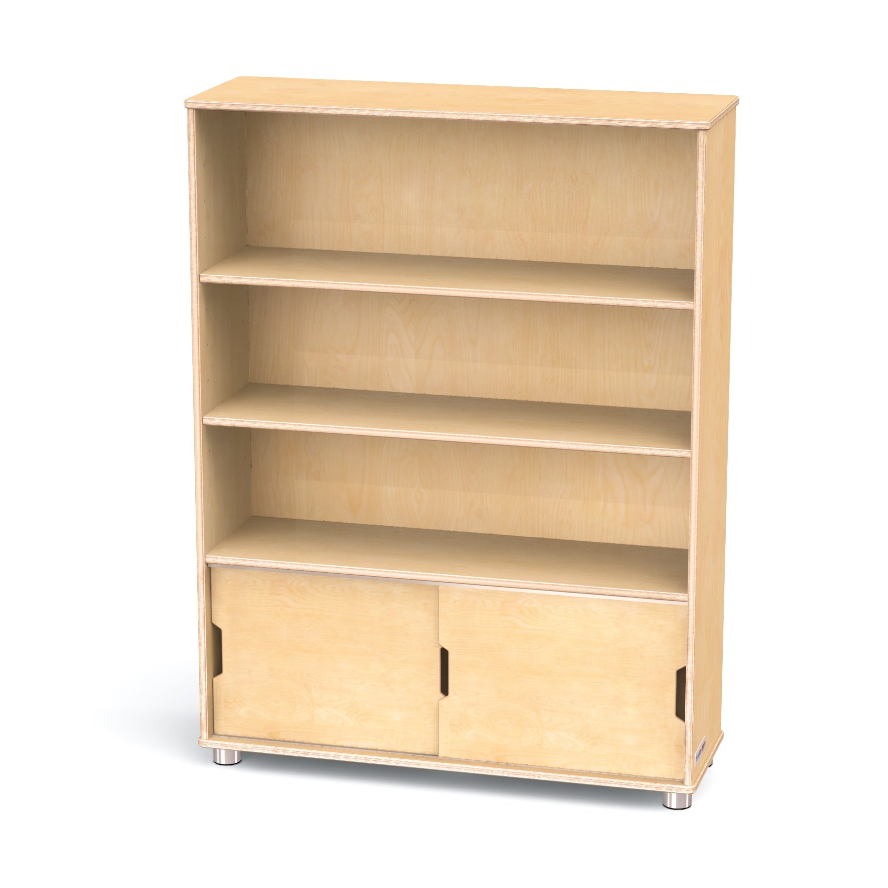 TrueModern Three - Shelf Bookcase - SchoolOutlet