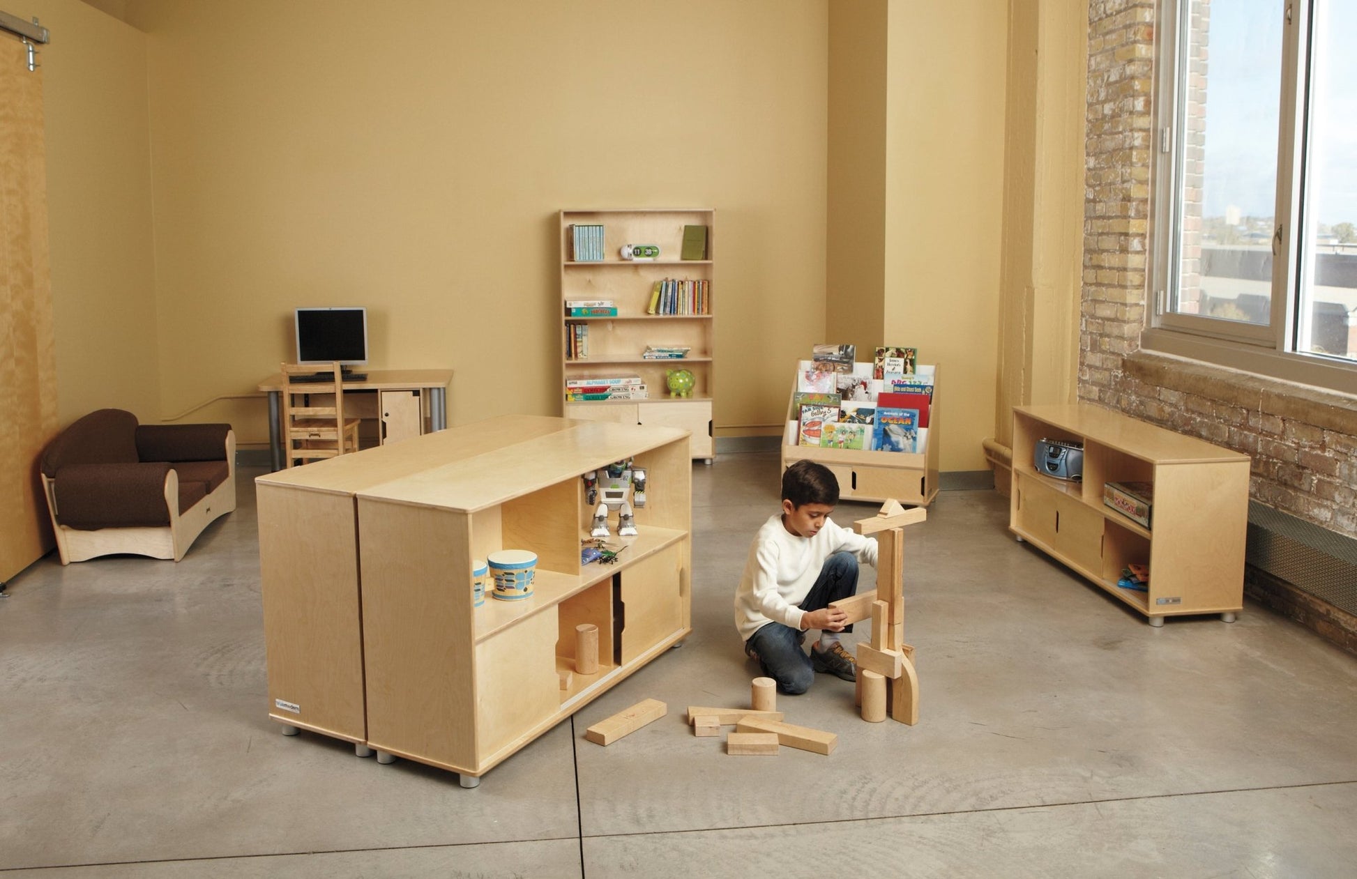TrueModern Four - Shelf Bookcase - SchoolOutlet