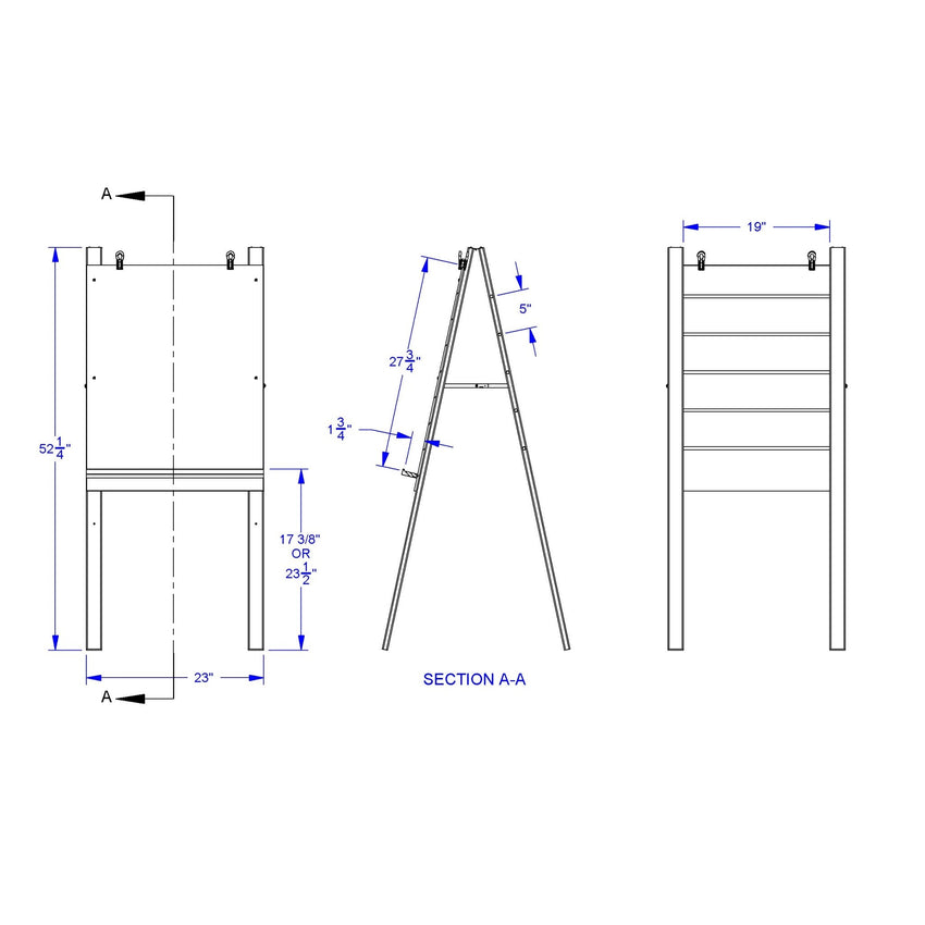 Jonti - Craft Teachers' Standard Easel - Write - n - Wipe - SchoolOutlet