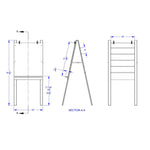 Jonti - Craft Teachers' Standard Easel - Write - n - Wipe - SchoolOutlet