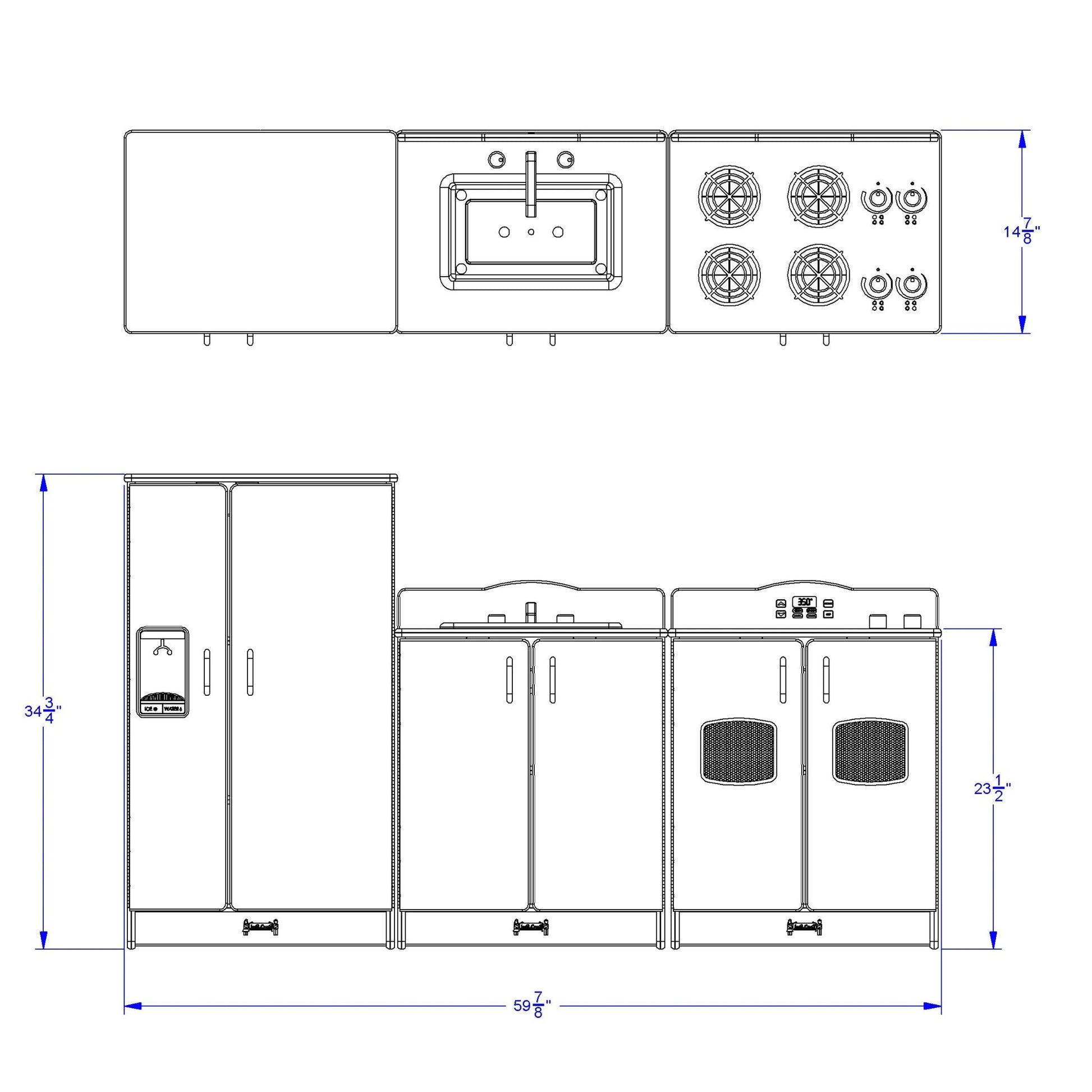 Jonti - Craft Culinary Creations Play Kitchen 3 Piece Set - SchoolOutlet