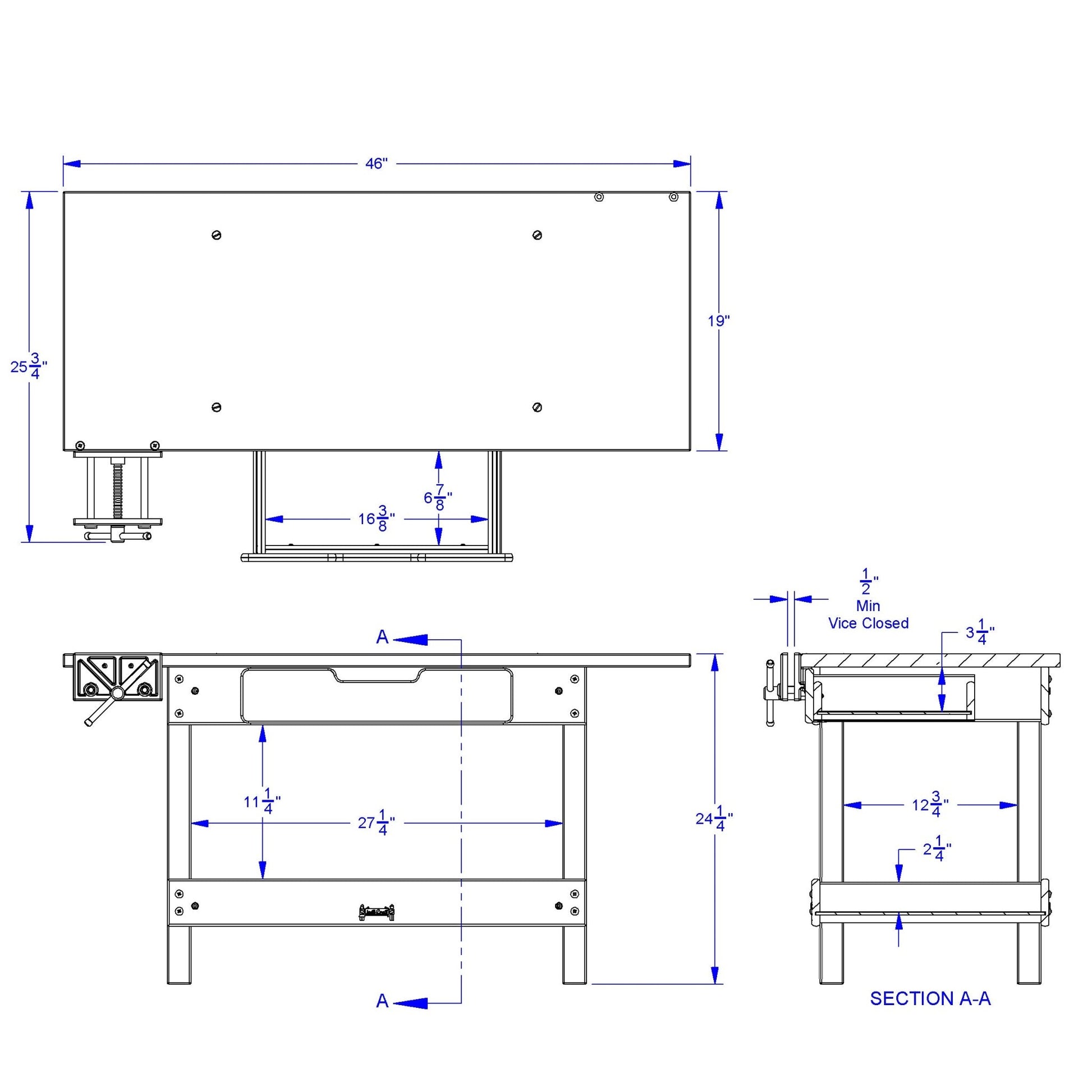 Jonti - Craft Workbench with Drawer - SchoolOutlet