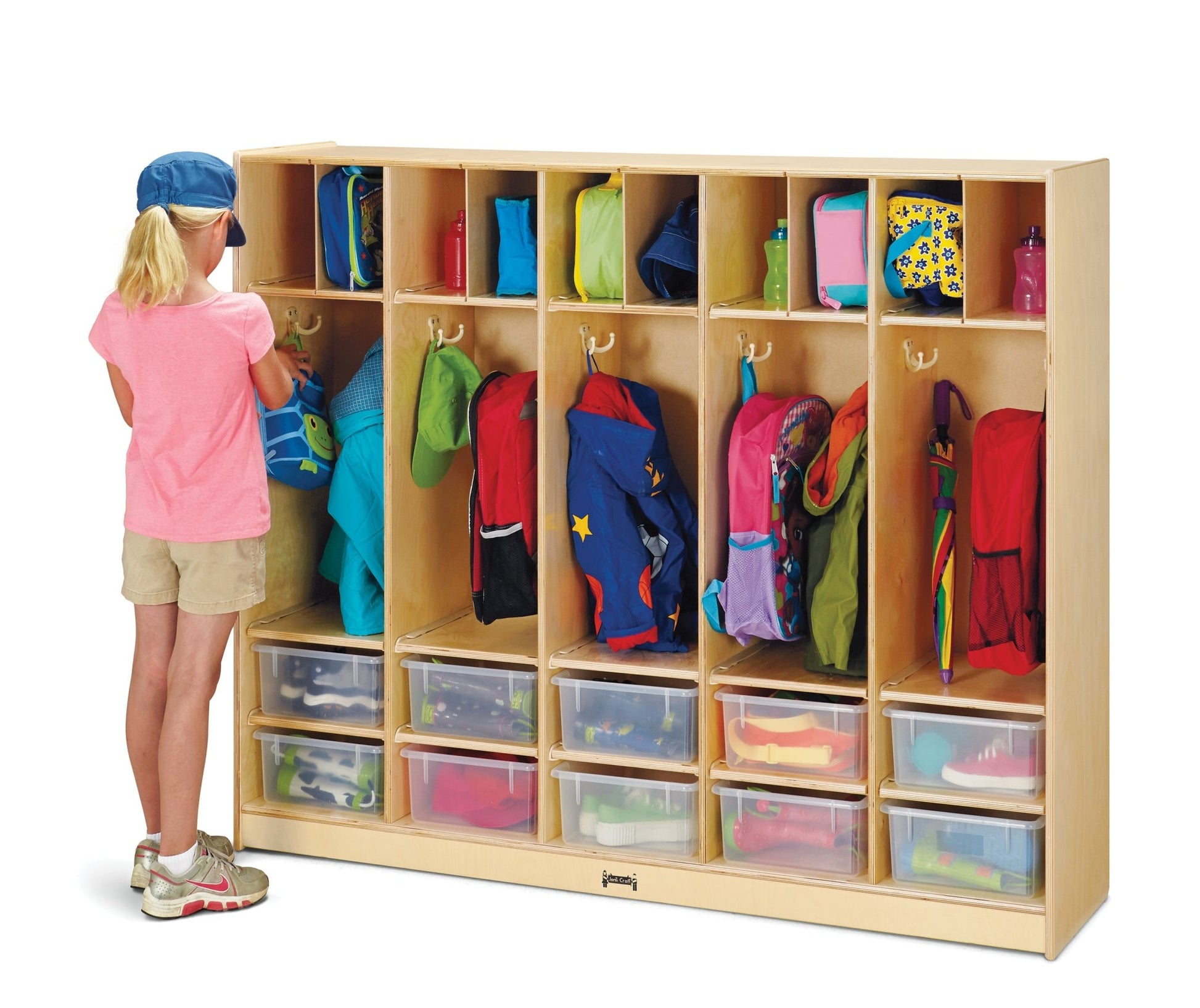 Jonti - Craft Large Locker Organizer - with 10 Colored Tubs - SchoolOutlet