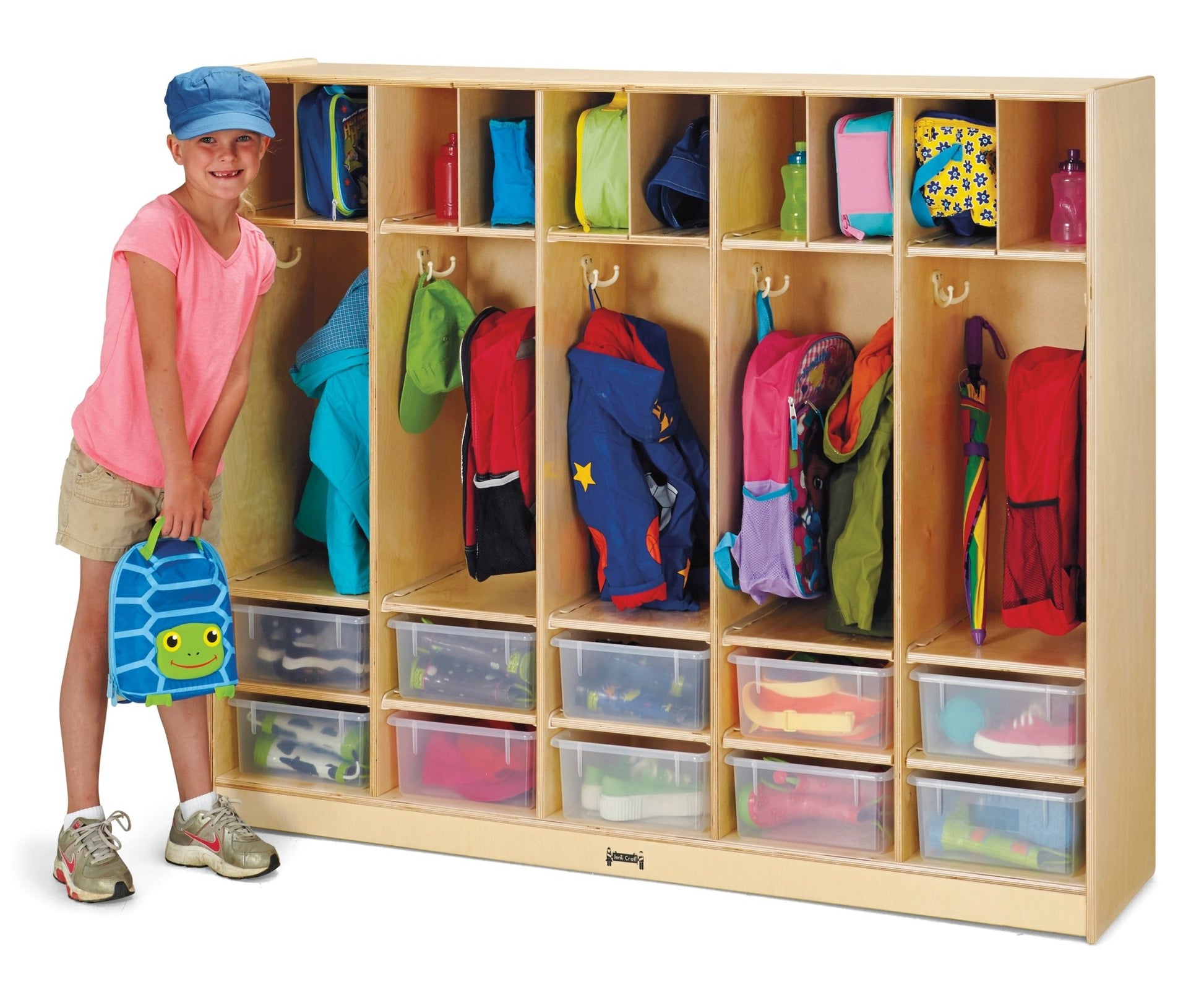 Jonti - Craft Large Locker Organizer - with 10 Colored Tubs - SchoolOutlet