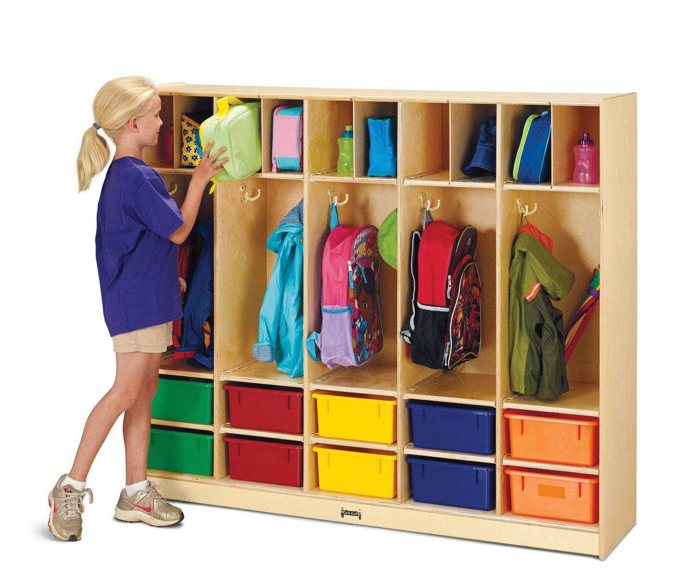 Jonti - Craft Large Locker Organizer - with 10 Colored Tubs - SchoolOutlet