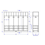 Jonti - Craft Large Locker Organizer - with 10 Clear Tubs - SchoolOutlet