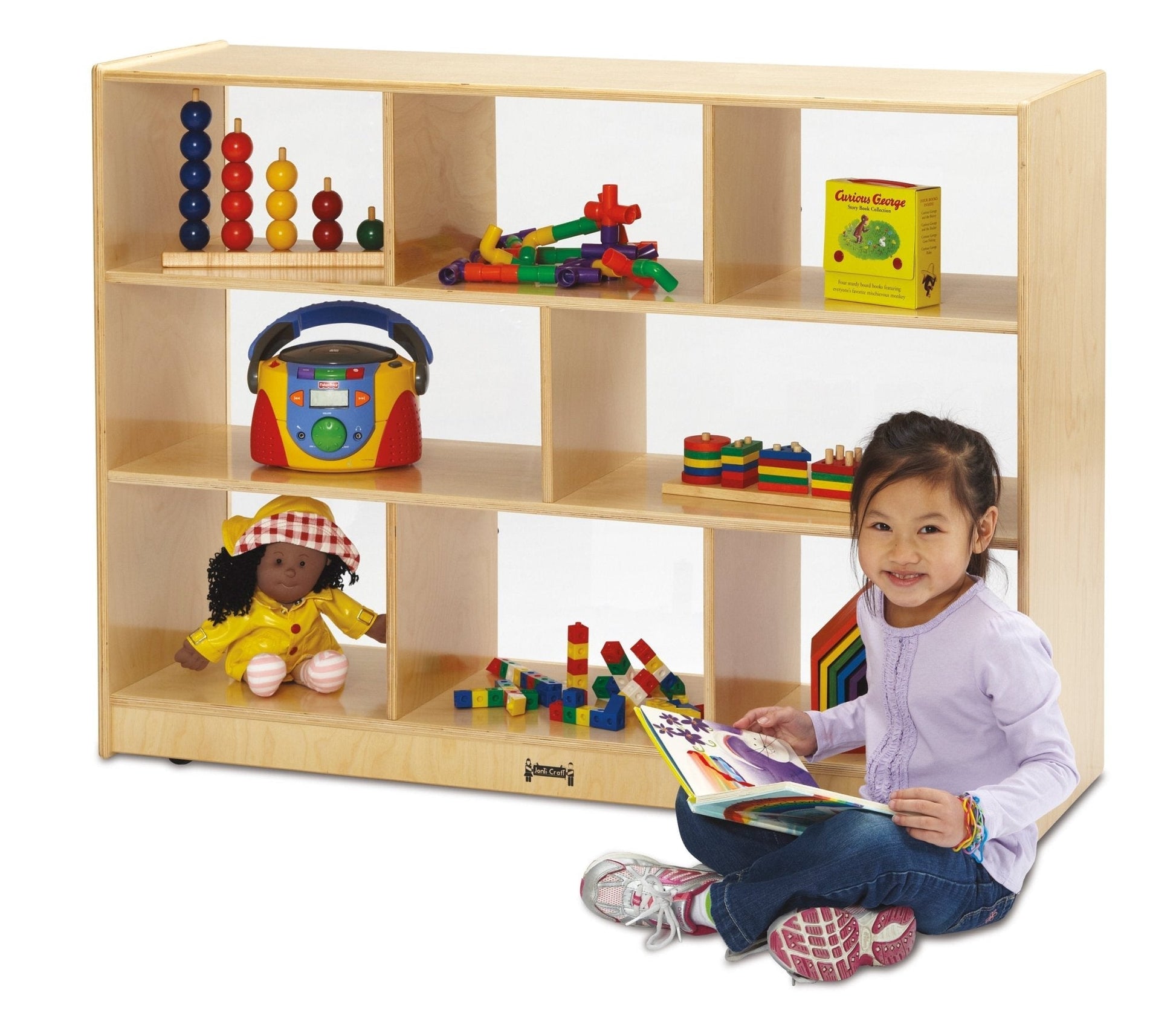 Jonti - Craft Baltic Birch Super - Sized Mobile Storage Unit - 15" Deep - SchoolOutlet