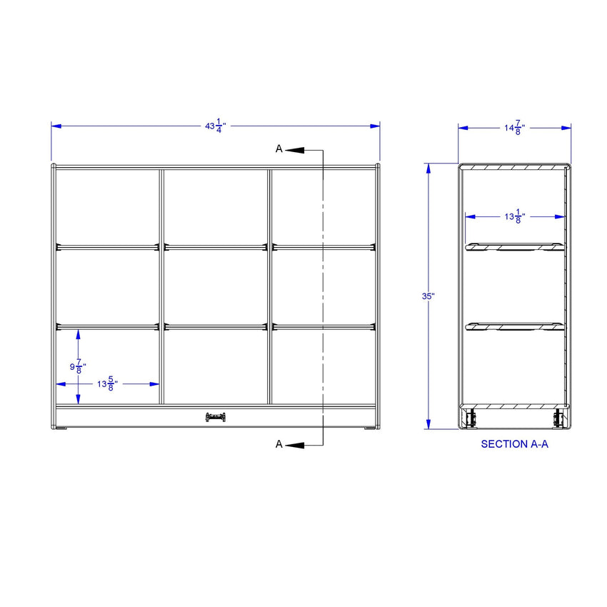 Jonti - Craft 9 Tub Large Mobile Unit - without Tubs - SchoolOutlet