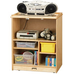 Jonti - Craft Media Cart, Mobile Storage with No Doors - SchoolOutlet