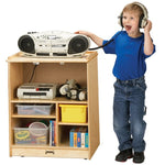 Jonti - Craft Media Cart, Mobile Storage with No Doors - SchoolOutlet