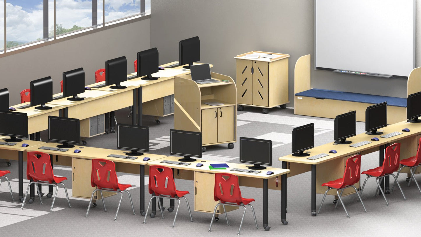 Jonti - Craft Dual Computer Lab Table - SchoolOutlet